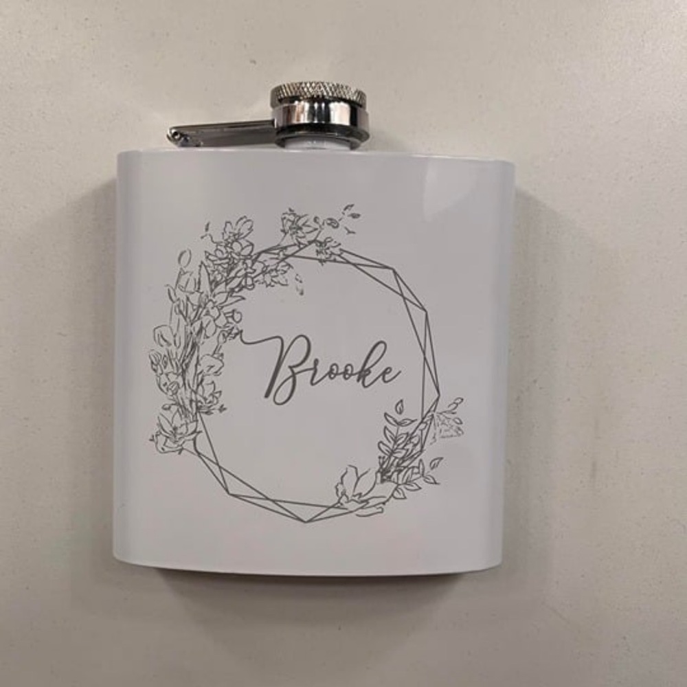 Engraved “Brooke” flask